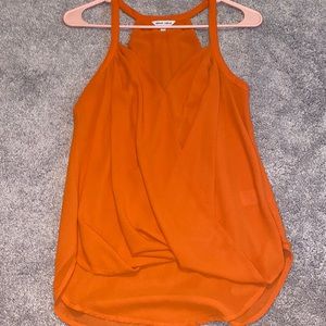 Orange Naked Zebra Flowy Tank